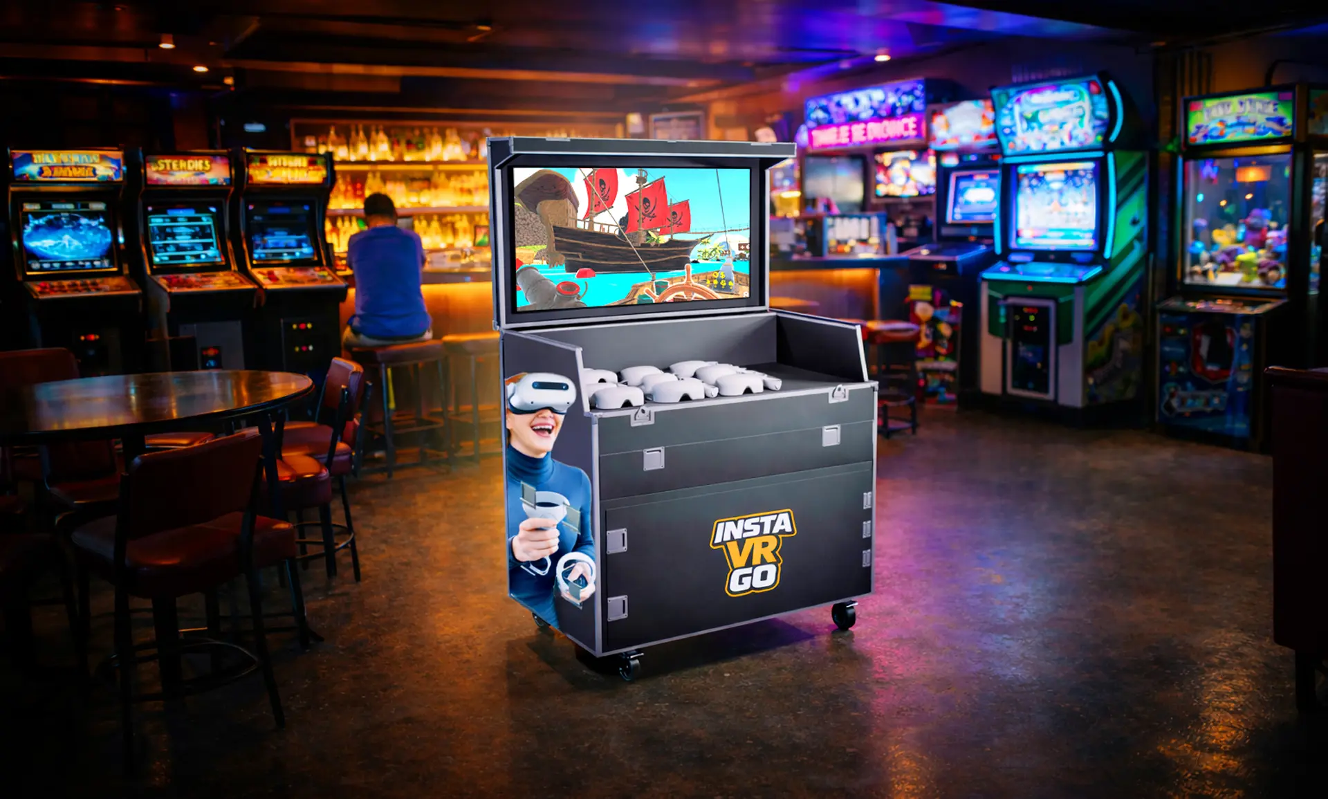 InstaVR GO in an arcade