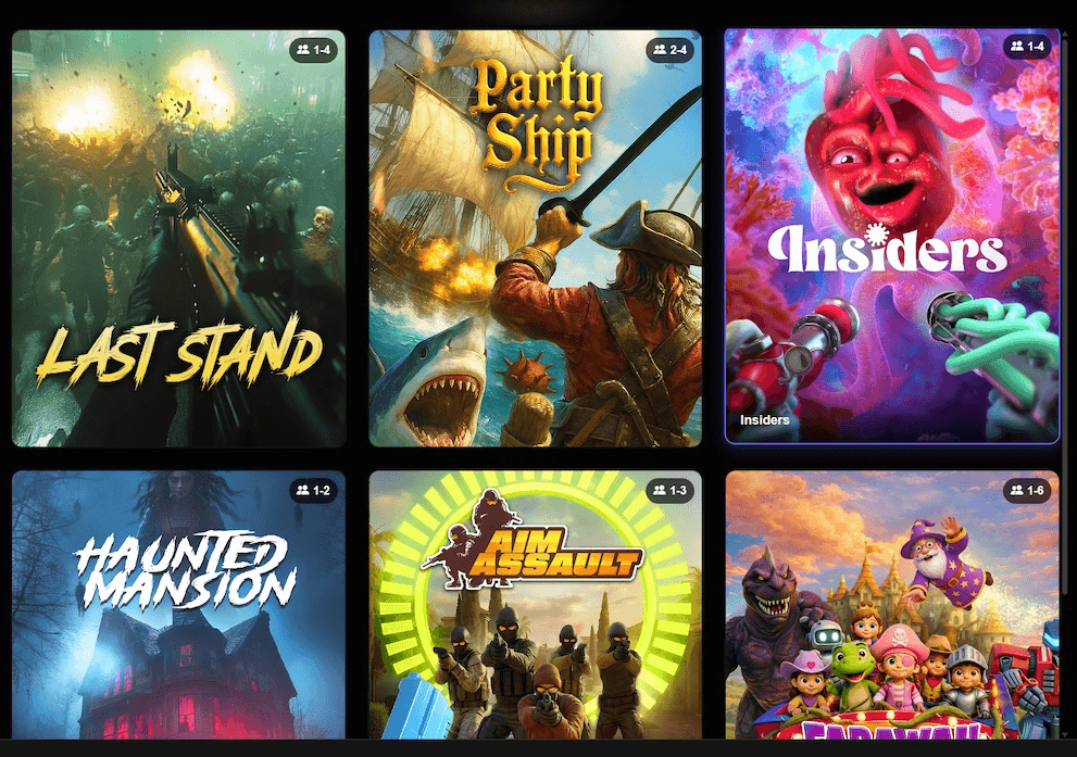 InstaVR Game Library